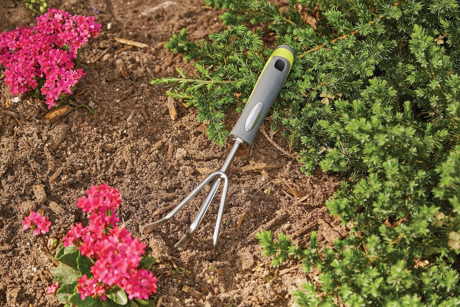 11-in Stainless-Steel Hand Cultivator with Rubber Handle C3J3 - product image 2