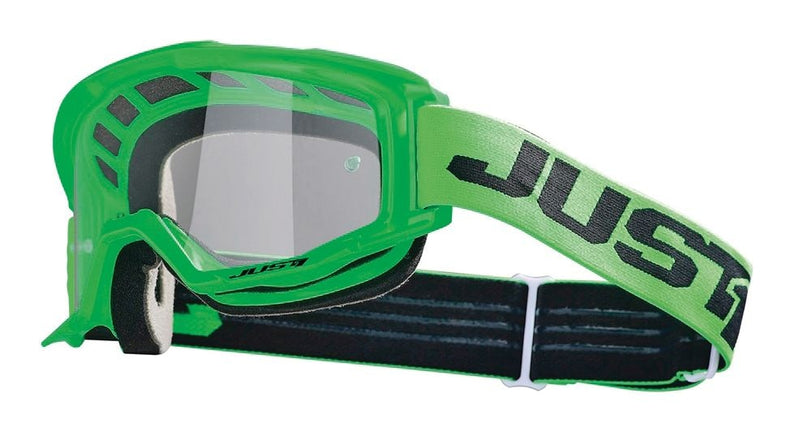 Just1 Vitro Powersports Anti-Fog Scratch-Resistant Goggles, Fluorescent Green J5N2