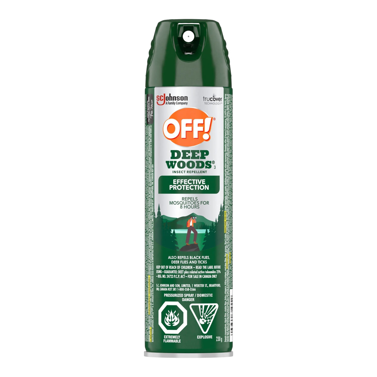 ! Deep Woods 8-Hour 25% DEET Bug Spray, 230-g D1G9 - product image 1