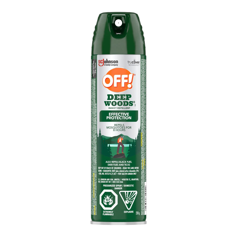 ! Deep Woods 8-Hour 25% DEET Bug Spray, 230-g D1G9